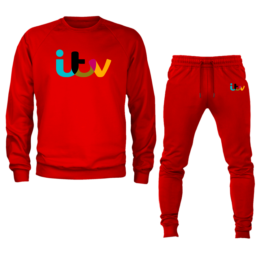 Men's  Itv  Crewneck Sweatshirt Joggers Suit