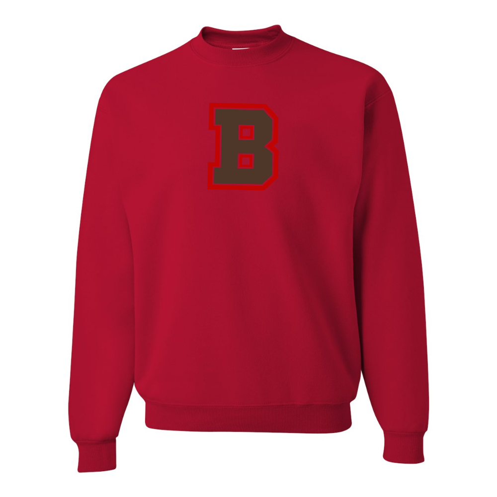 Men's Brown Bears JERZEES NuBlend Crewneck Sweatshirt