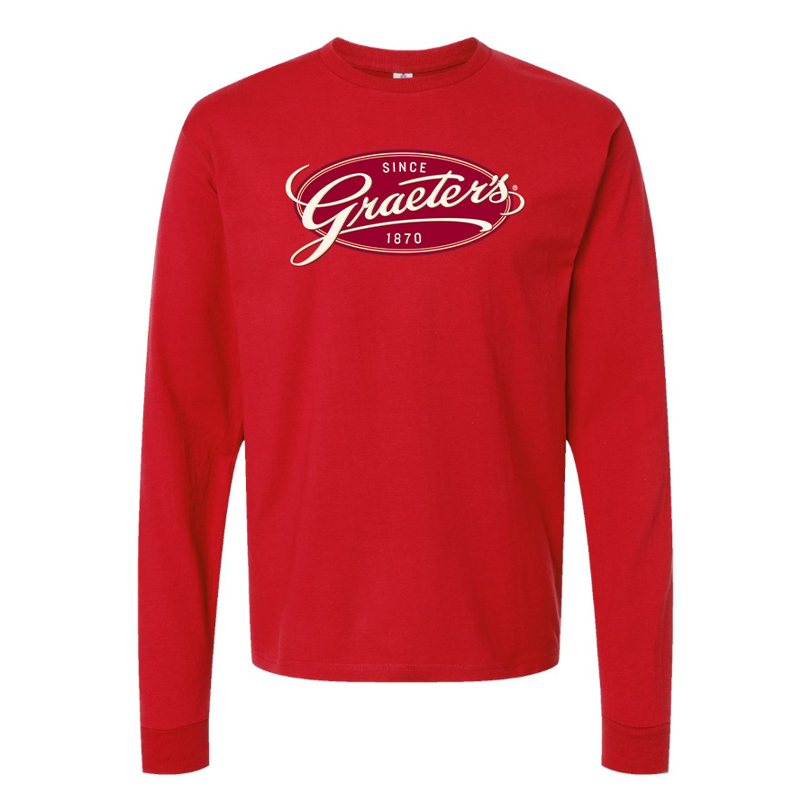Men's Graeters Logo Cotton Long Sleeve T-Shirt