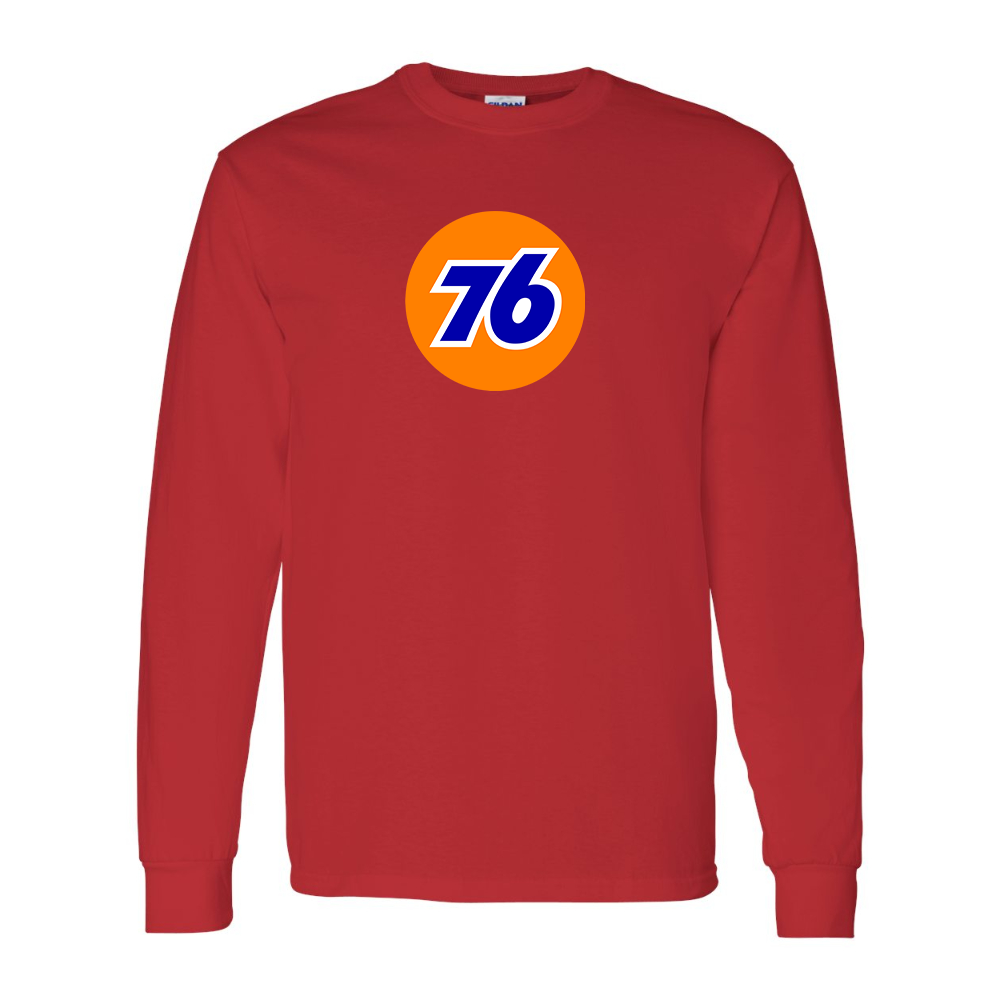 Men's 76 Gas Station Gildan Heavy Cotton Long Sleeve T-Shirt