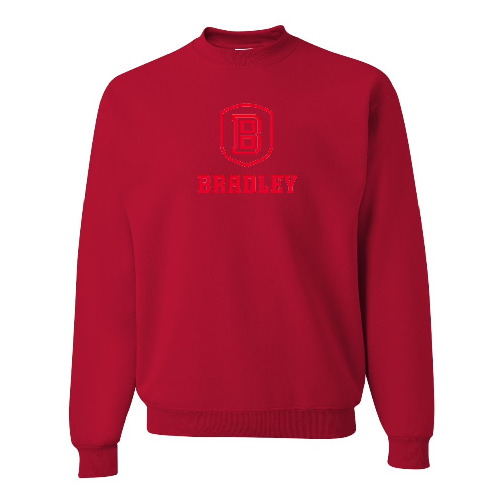 Men's Bradley Braves JERZEES NuBlend Crewneck Sweatshirt