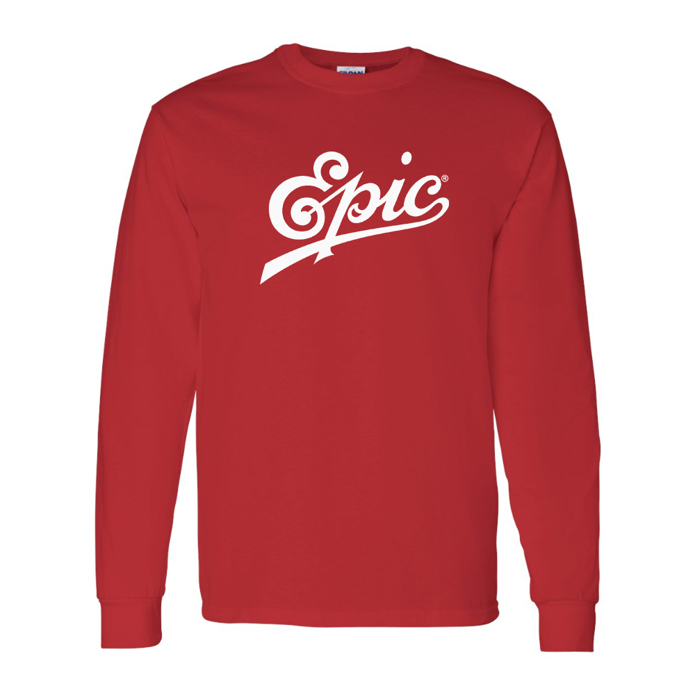 Men's Epic Records  Gildan Heavy Cotton Long Sleeve T-Shirt