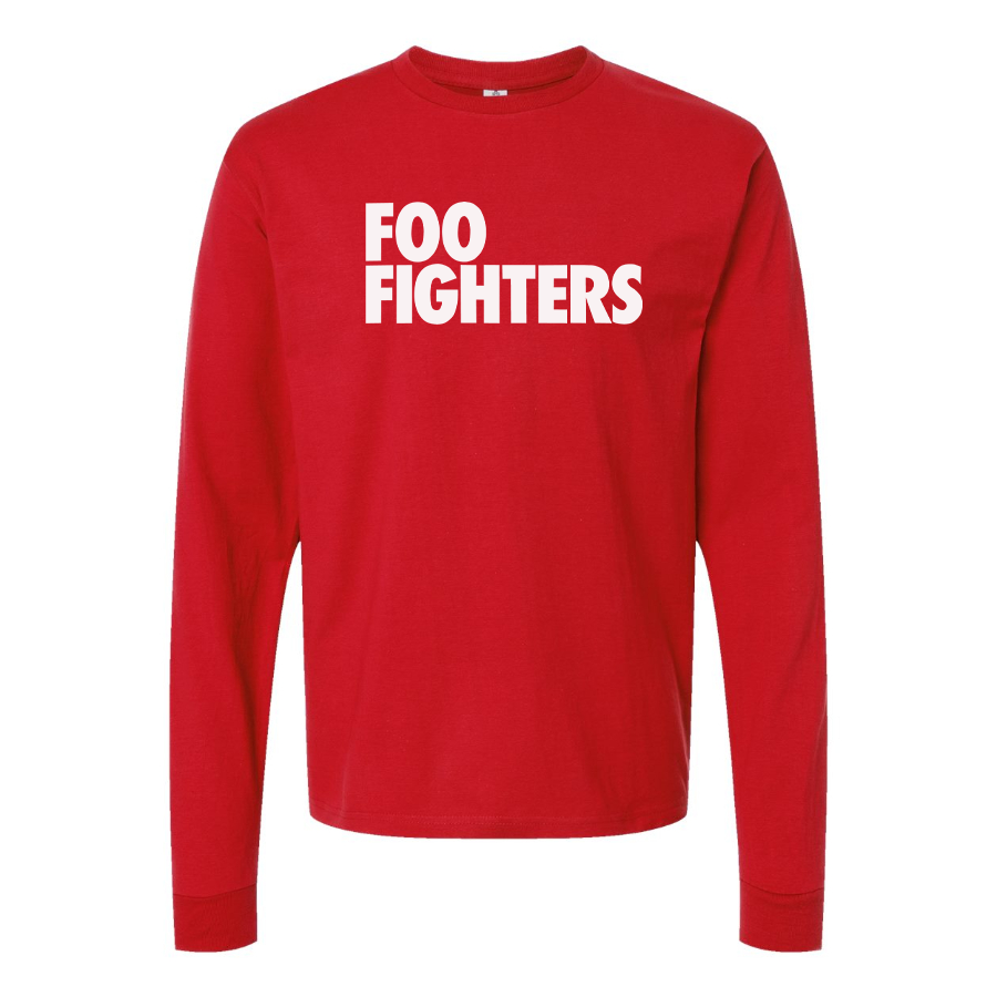 Men's Foo Fighters Logo Cotton Long Sleeve T-Shirt