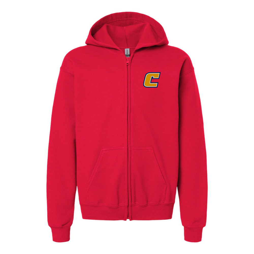 Youth Chattanooga Mocs Gildan Heavy Blend Full Zip Hooded Sweatshirt