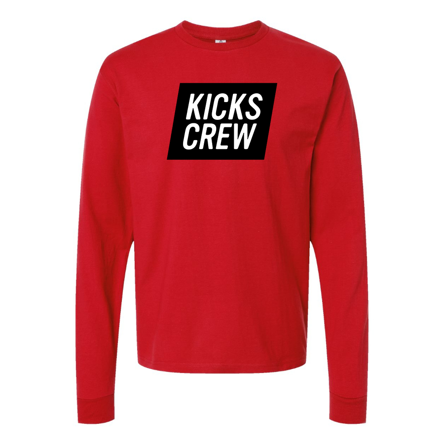 Men's Kickscrew Logo Cotton Long Sleeve T-Shirt