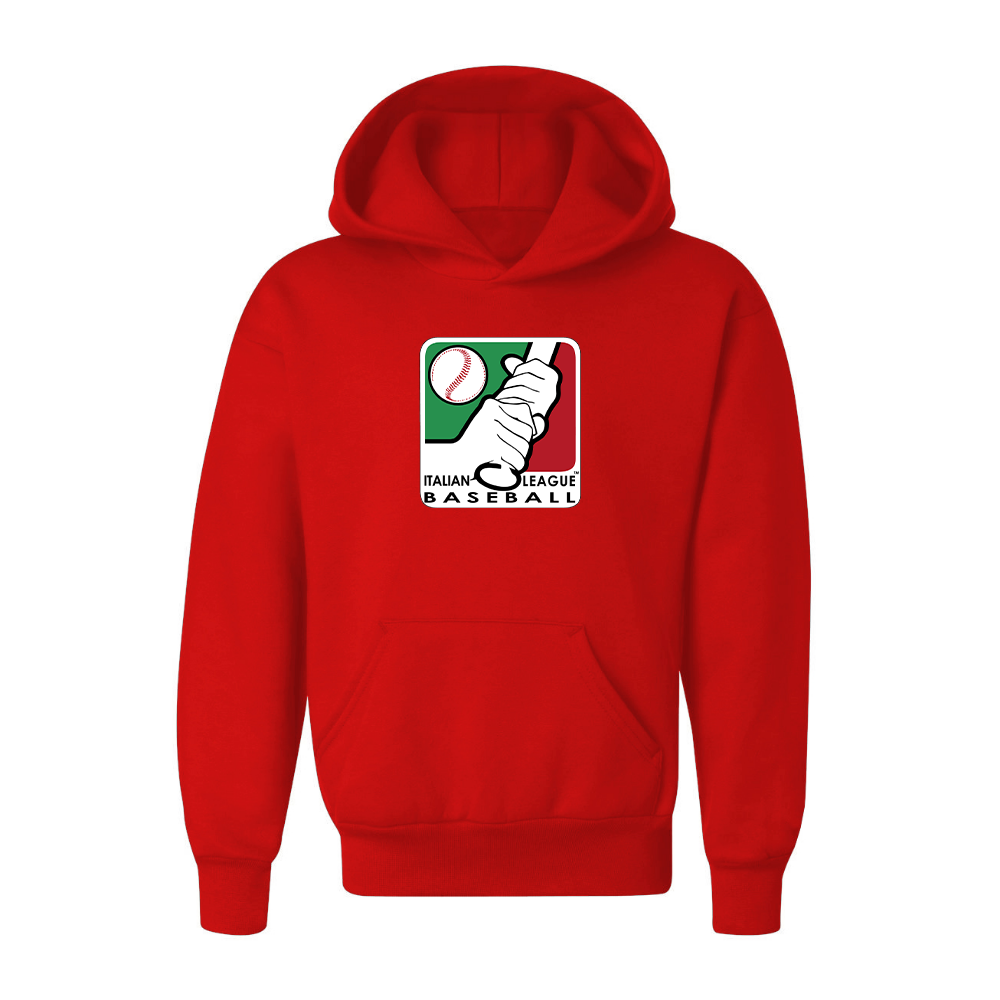 Youth  Italian Baseball League Logo Pullover Hoodie