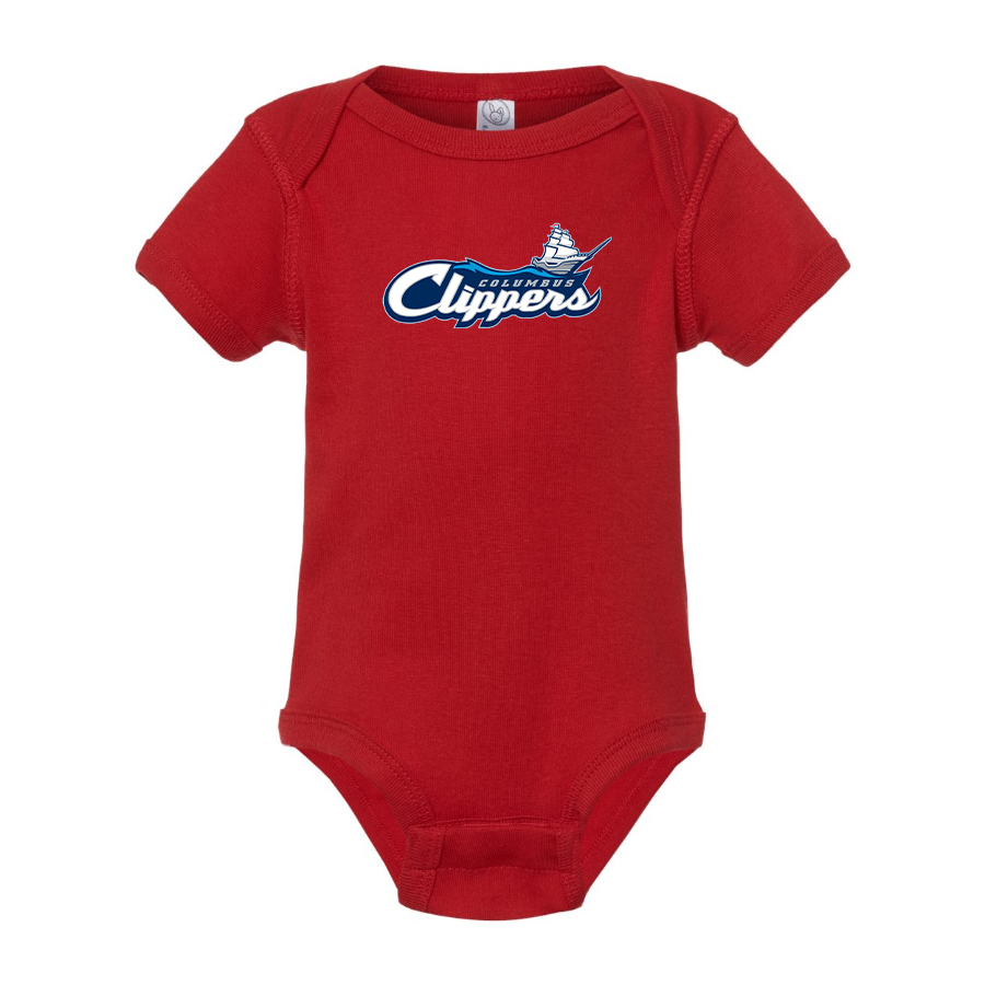 Columbus Clippers Logo Baby Onesie Romper