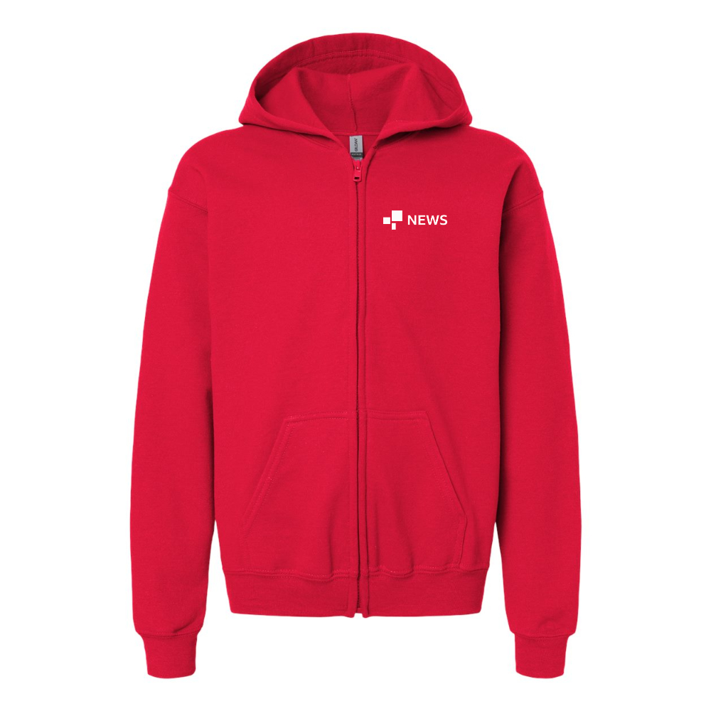 Youth  BBC News  Gildan Heavy Blend Full Zip Hooded Sweatshirt