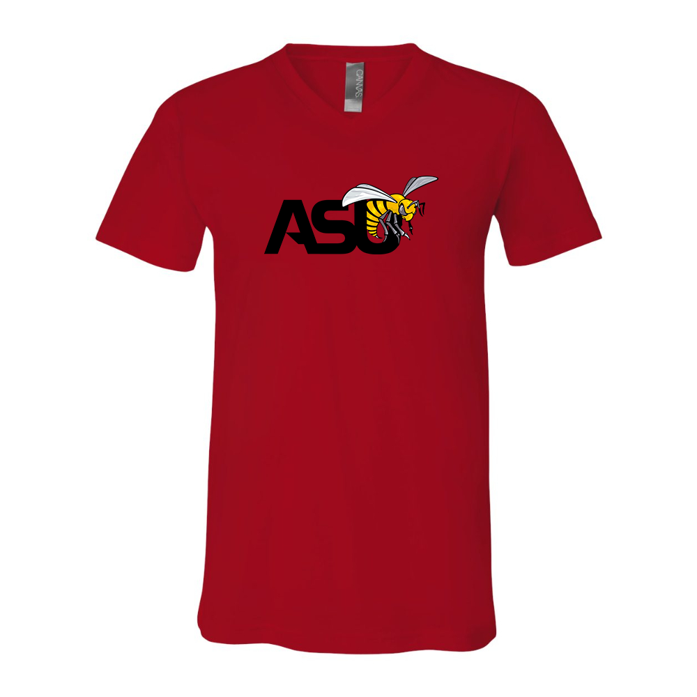 Alabama State Hornets  BELLA  CANVAS - Jersey V-Neck T-Shirt
