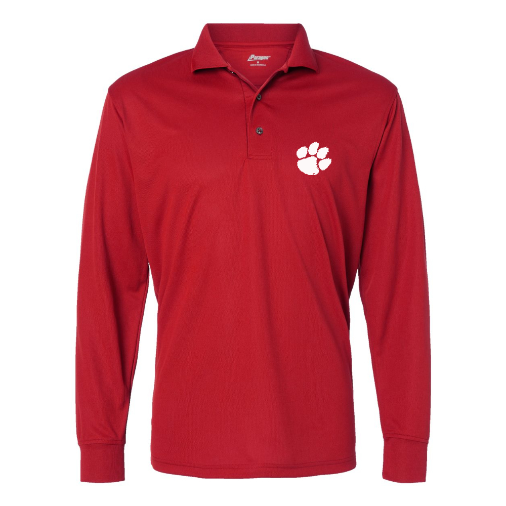 Men's Clemson Tigers Paragon Prescott Long Sleeve Polo