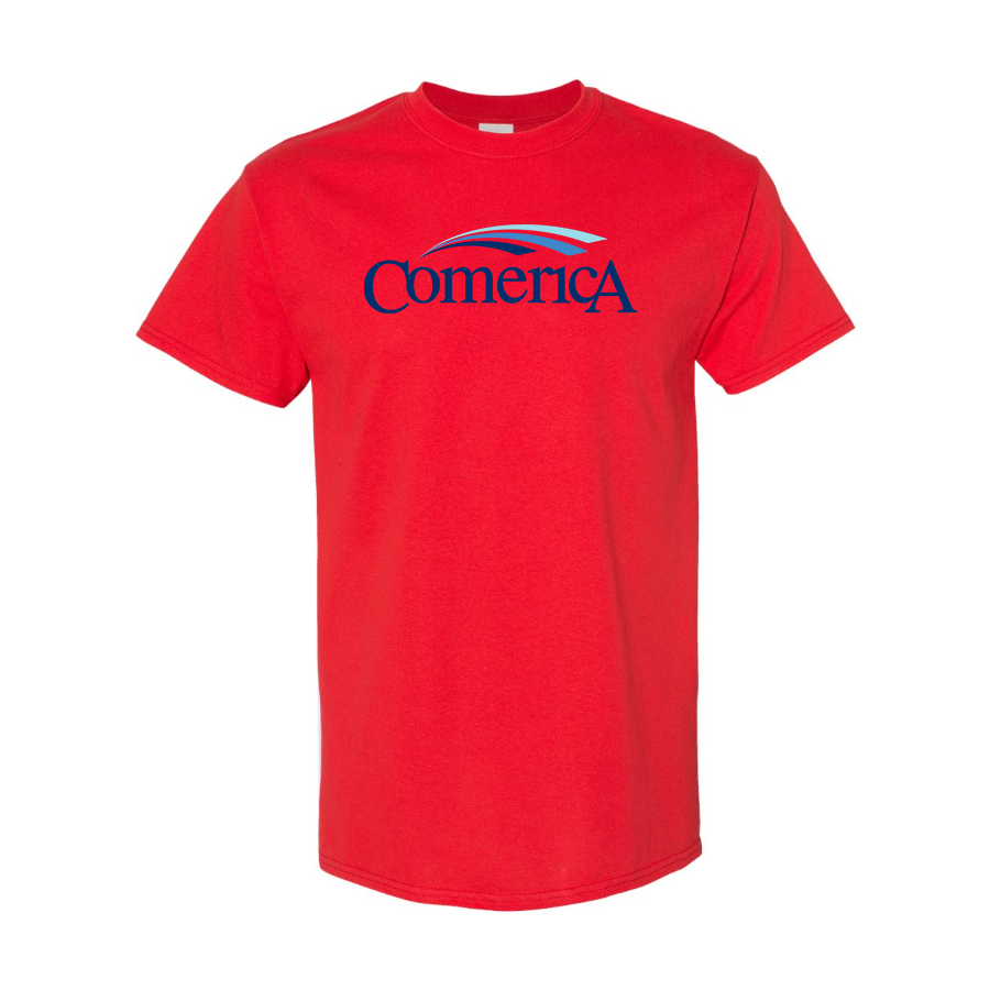 Men's Comerica  Logo Cotton T-Shirt