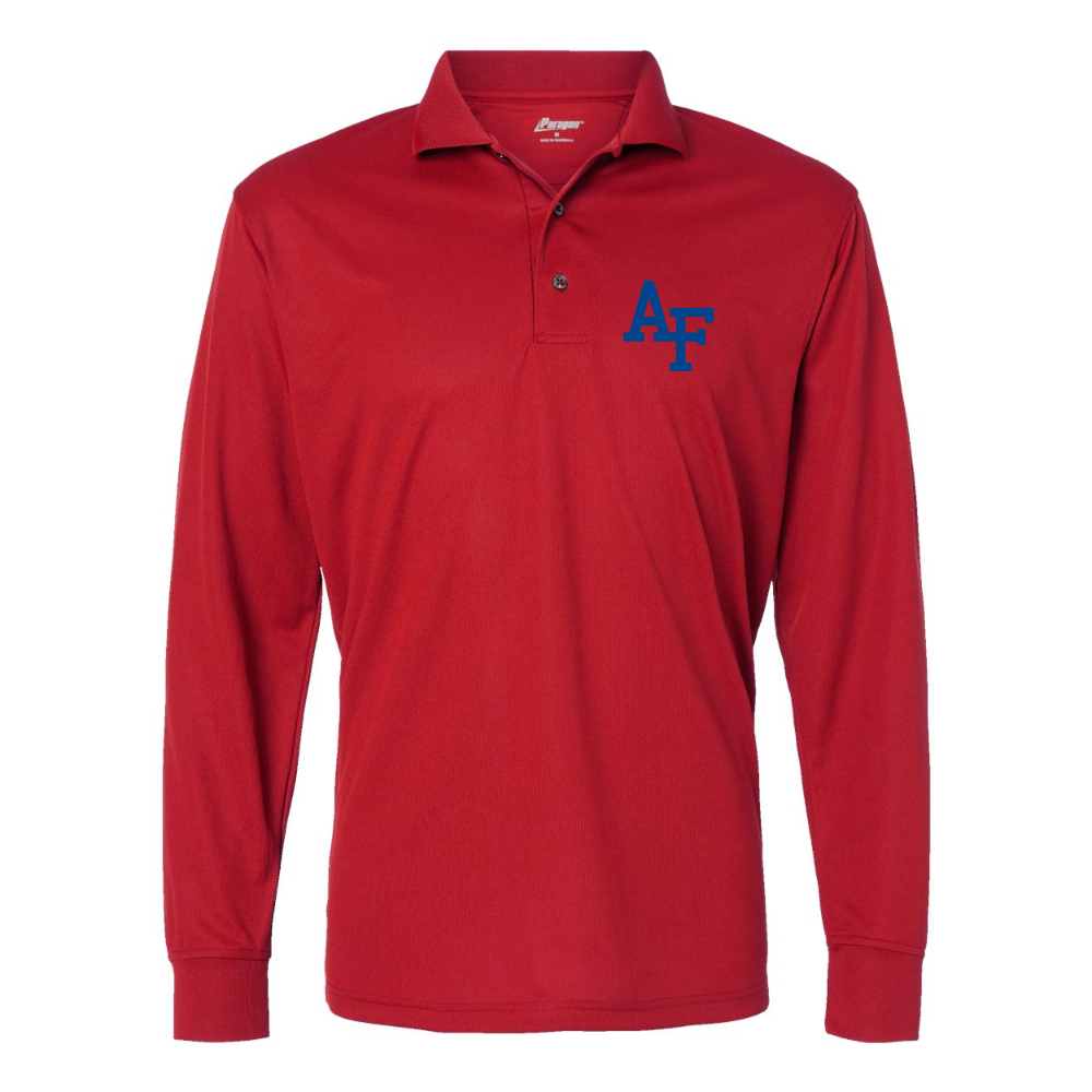Men's Air Force Falcons  Paragon Prescott Long Sleeve Polo