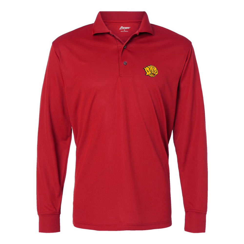 Men's  Arkansas PB Golden Lions Paragon Prescott Long Sleeve Polo