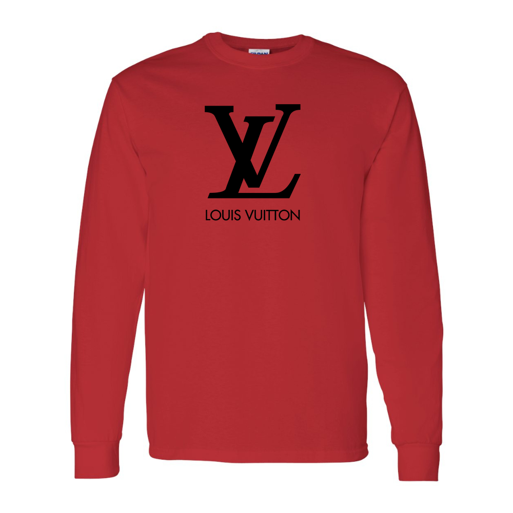 Men's  Louis Vuitton Gildan Heavy Cotton Long Sleeve T-Shirt