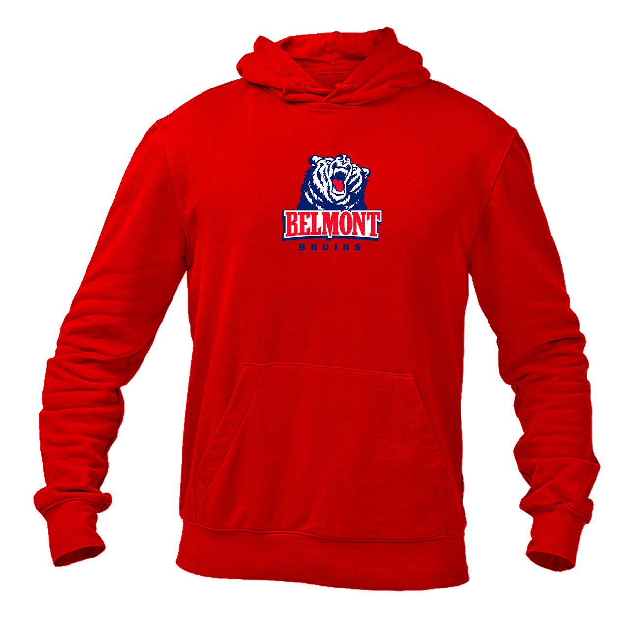Men's Belmont Bruins  Softstyle Midweight Hooded Sweatshirt