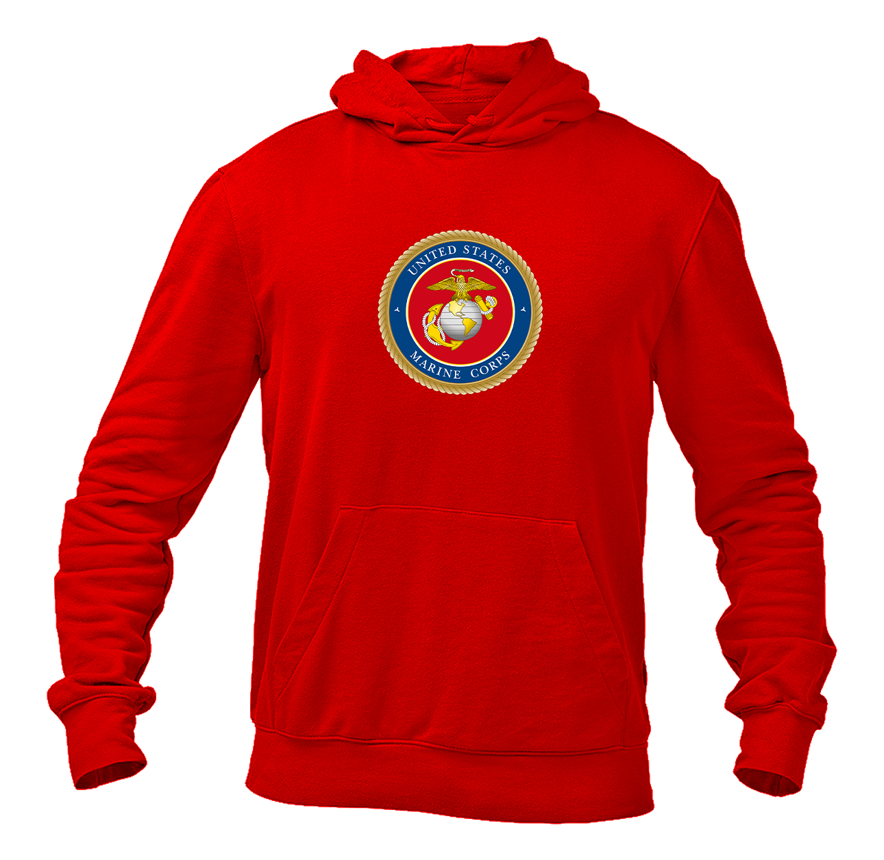 Men's  USMC Emblem Gildan  Heavy Blend Hooded Sweatshirt