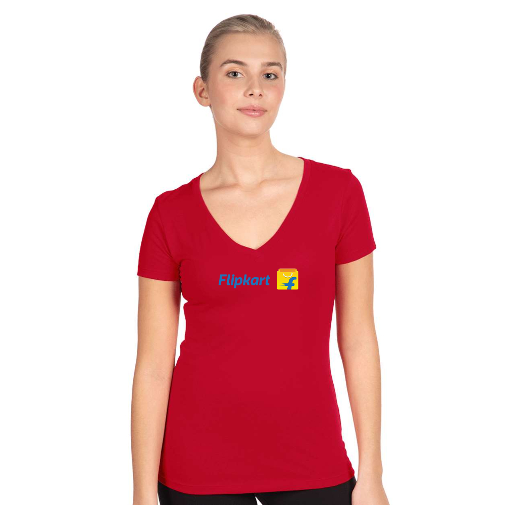 Women's  Flipkart  Next Level V-Neck T-Shirt