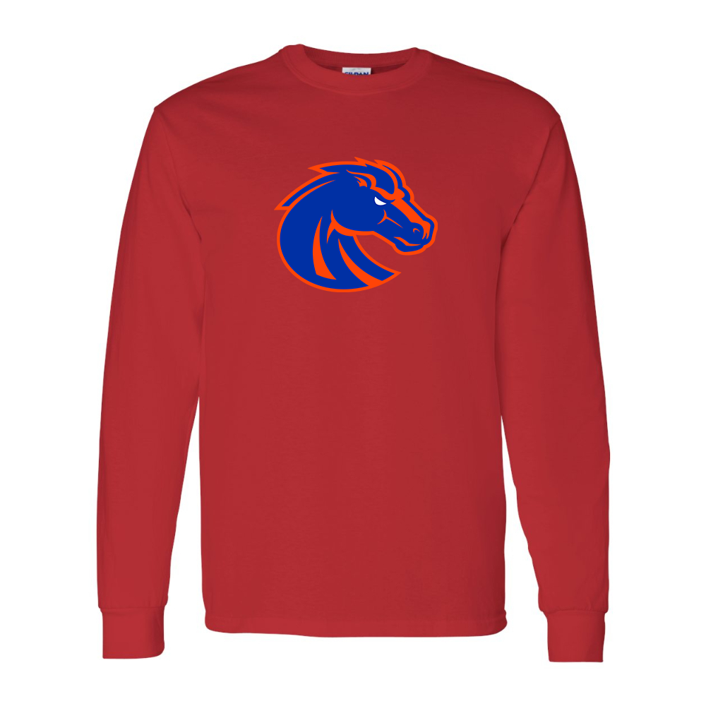 Men's Boise State Broncos  Gildan Heavy Cotton Long Sleeve T-Shirt