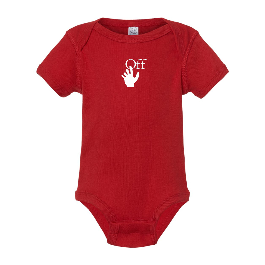 Off-White Hand Logo  Baby Onesie Romper