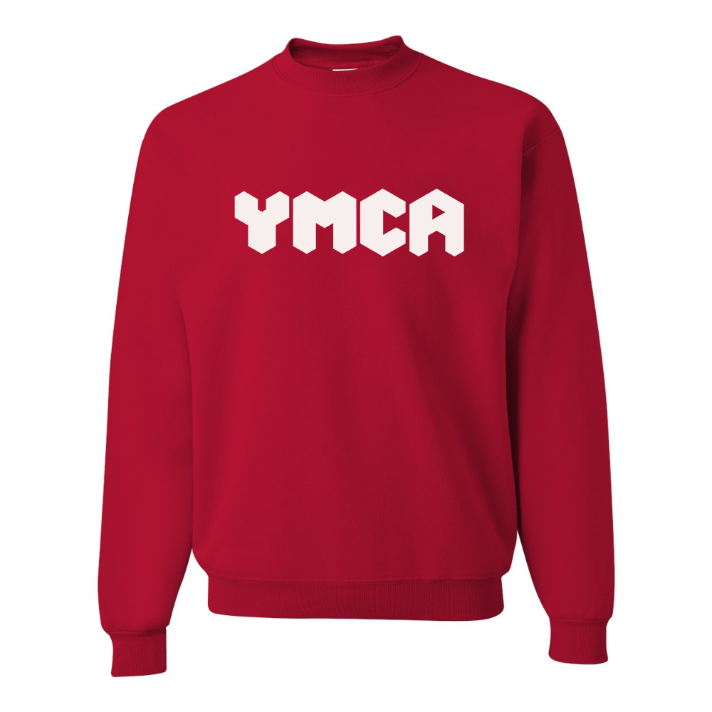 Men's  YMCA Mauve JERZEES NuBlend Crewneck Sweatshirt