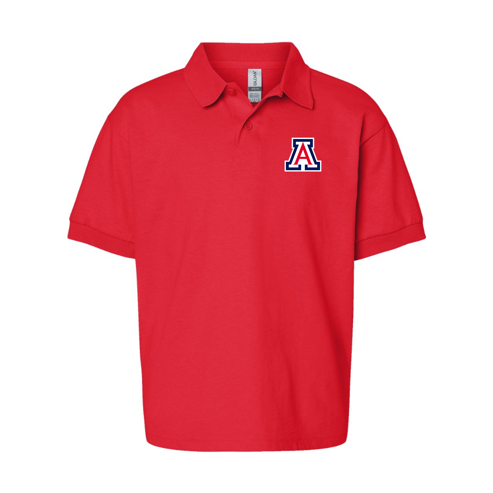 Youth Arizona Wildcats  Gildan Dry Blend Jersey Polo