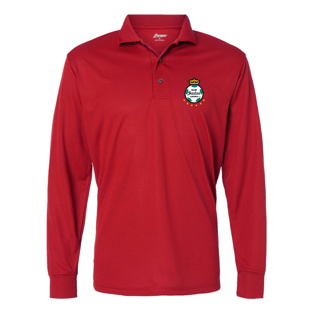 Men's Santos Laguna Soccer Paragon Prescott Long Sleeve Polo