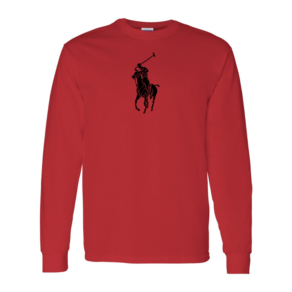 Men's  Polo Ralph Lauren Gildan Heavy Cotton Long Sleeve T-Shirt
