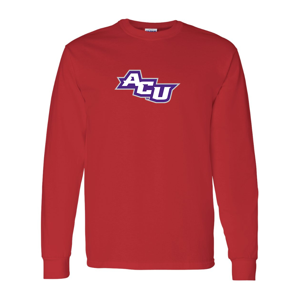 Men's Abilene Christian Wildcats   Gildan Heavy Cotton Long Sleeve T-Shirt
