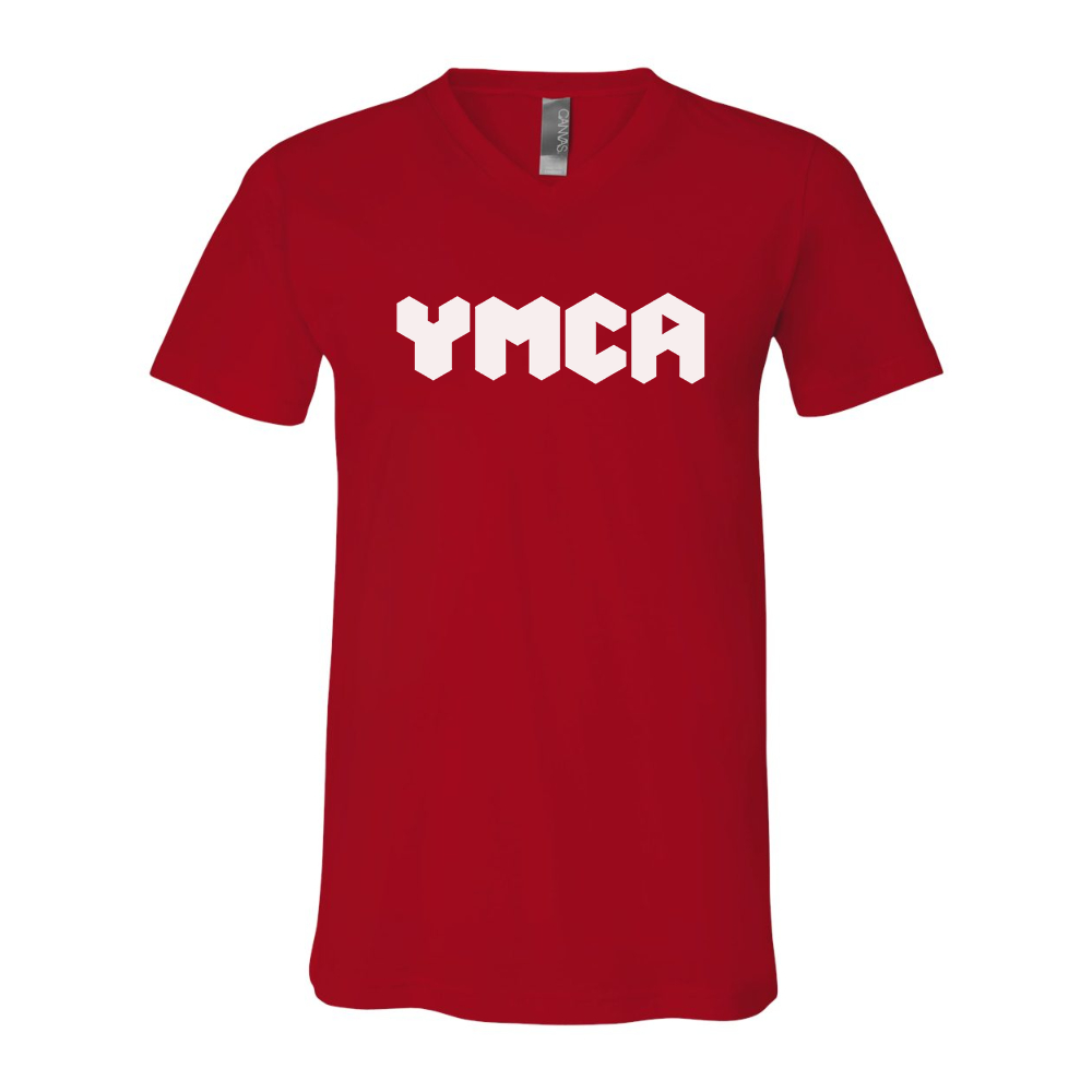 YMCA Mauve  BELLA  CANVAS - Jersey V-Neck T-Shirt