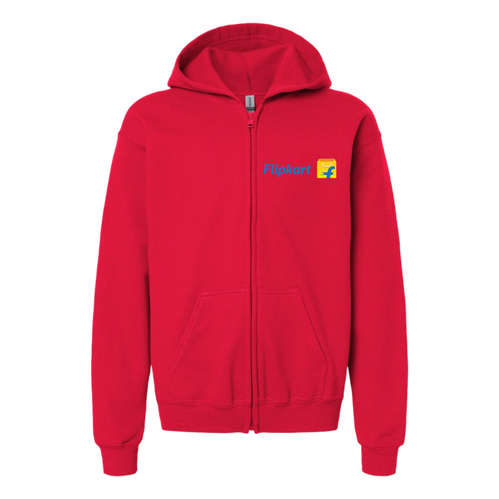 Gildan Heavy Blend Youth  Flipkart  Full Zip Hooded Sweatshirt