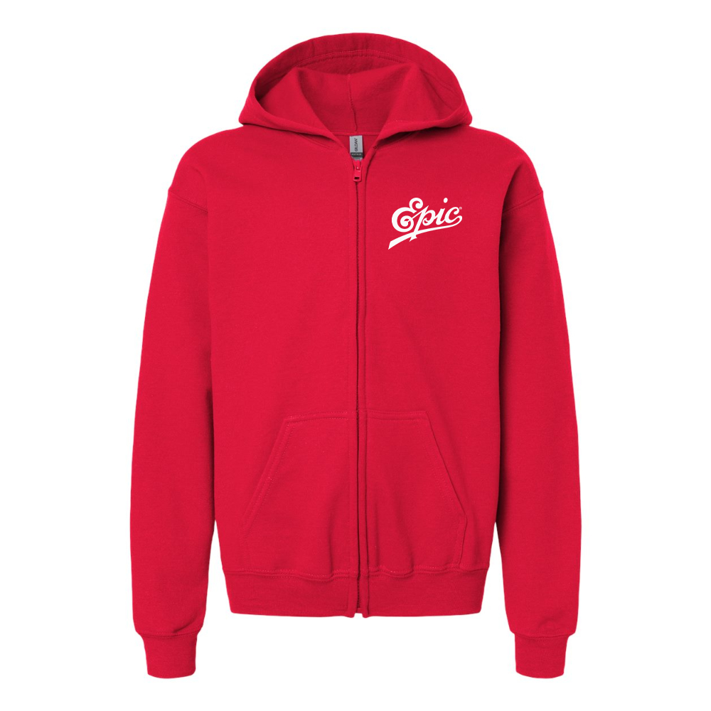 Youth Epic Records Gildan Heavy Blend Full Zip Hooded Sweatshirt