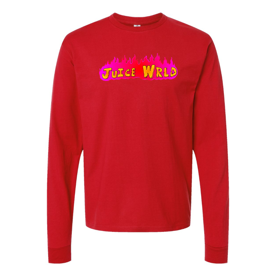 Men's Juice WRLD Logo Cotton Long Sleeve T-Shirt