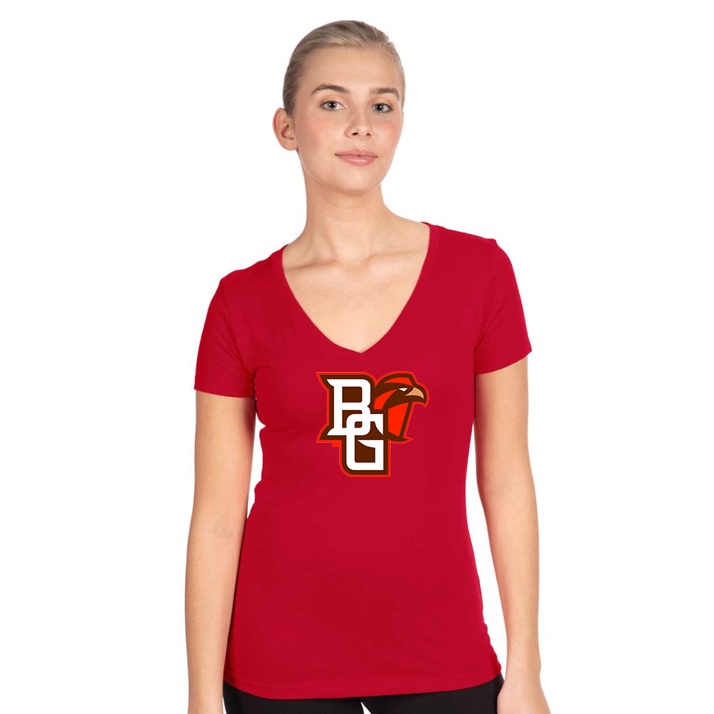 Women's Bowling Green Falcons Next Level V-Neck T-Shirt