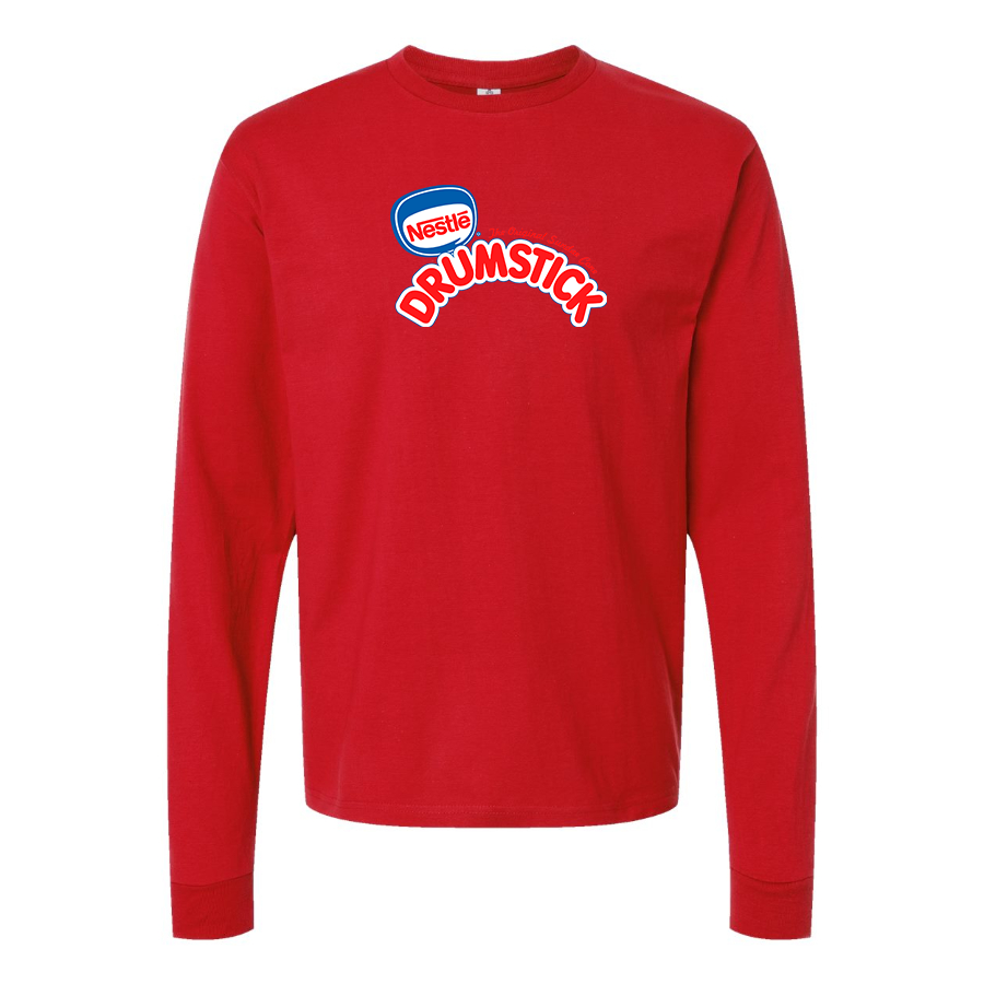 Men's Drumstick Logo Cotton Long Sleeve T-Shirt