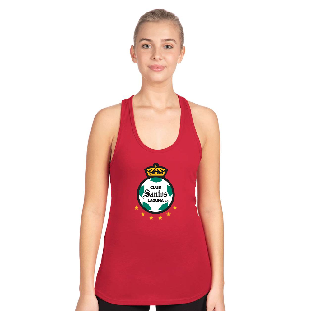 Women's Santos Laguna Soccer Next Level Ideal Racerback Tank