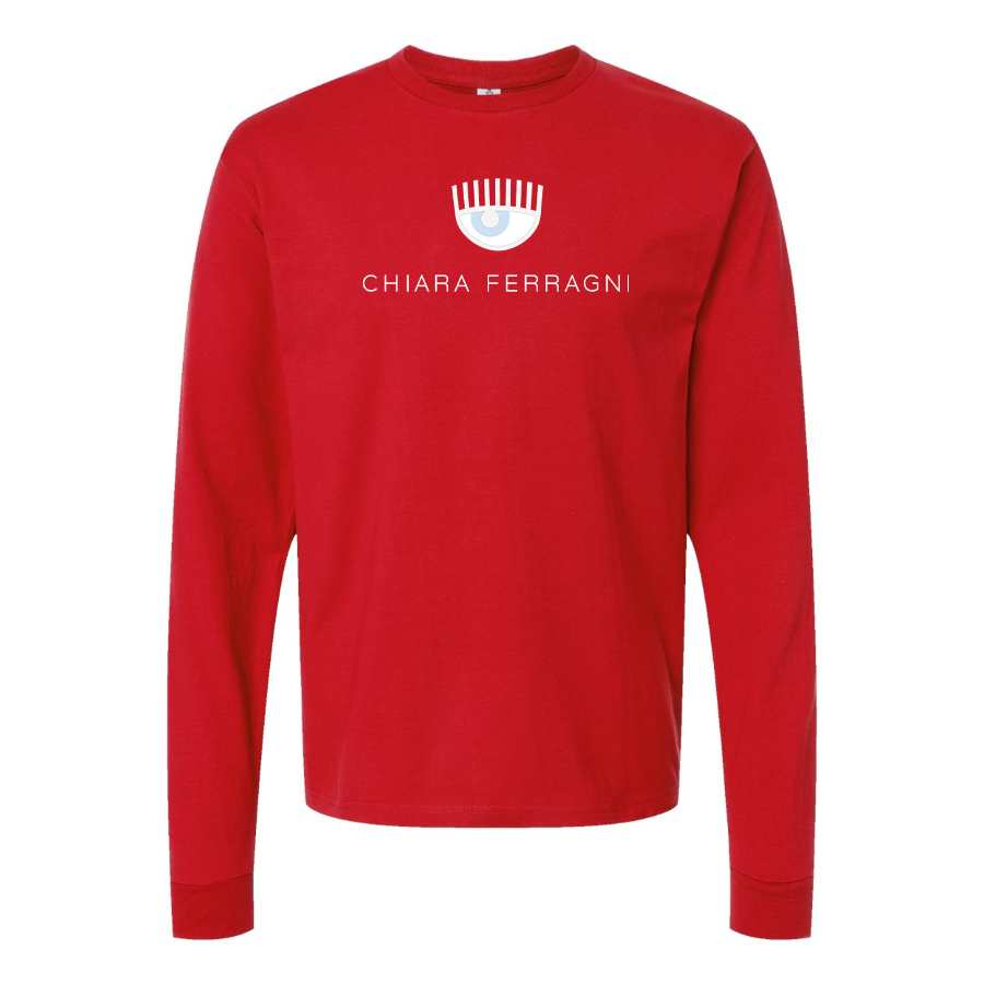 Men's Chiara Ferragni Collection Logo Cotton Long Sleeve T-Shirt