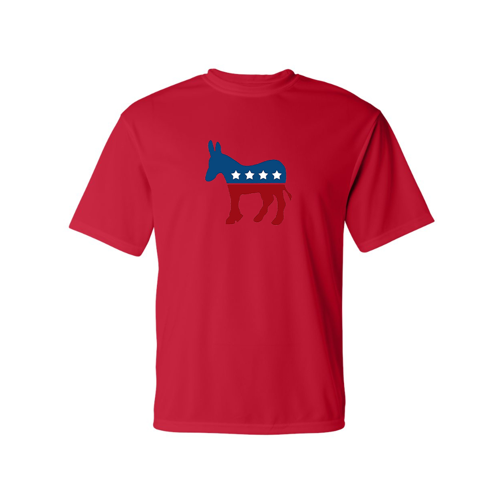 Men's Democrat Election Symbol Performance T-Shirt