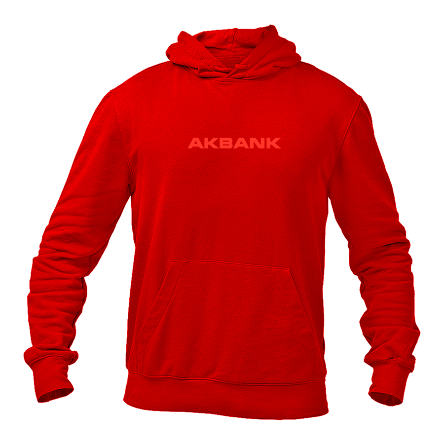 Men's Akbank Logo   Pullover Hoodie
