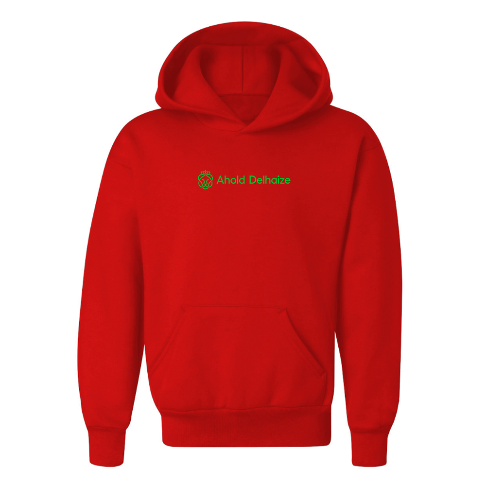 Youth  Ahold Delhaize Vertical Logo  Pullover Hoodie