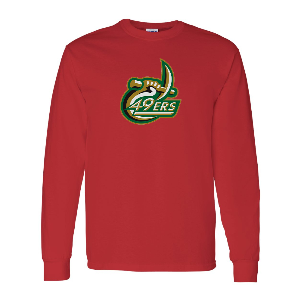 Men's Charlotte 49ers Gildan Heavy Cotton Long Sleeve T-Shirt