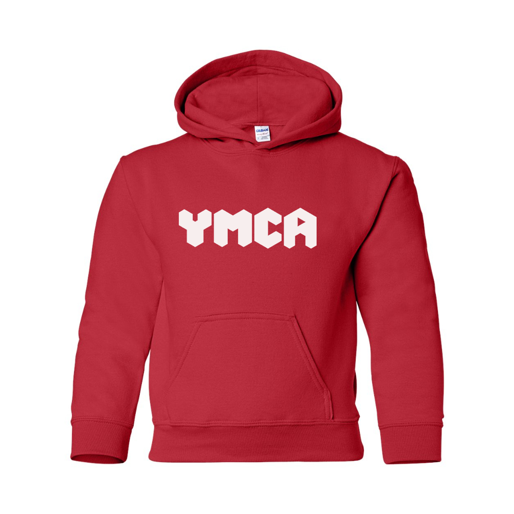 Youth  YMCA Mauve Gildan Heavy Blend  Hooded Sweatshirt
