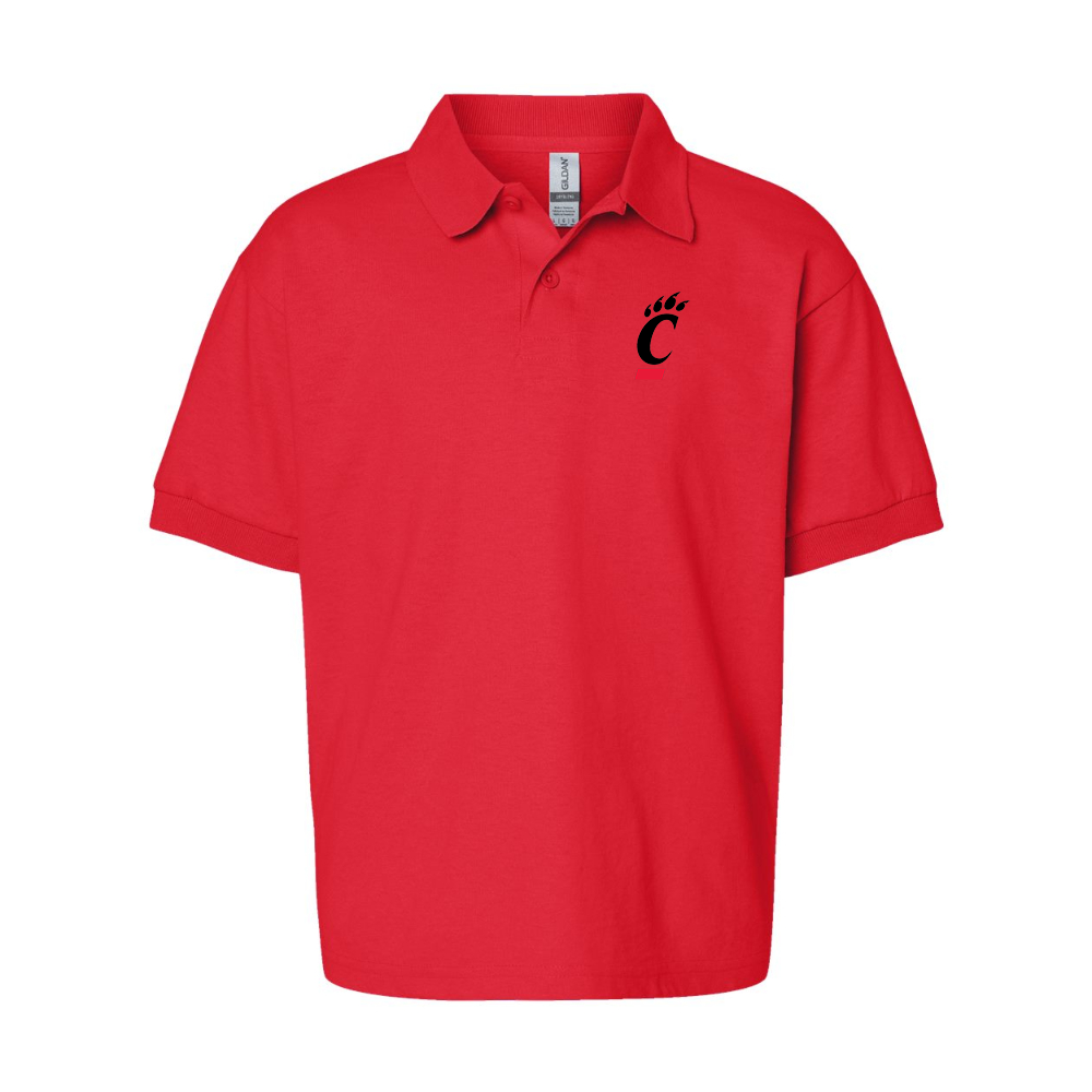 Youth Cincinnati Bearcats Gildan Dry Blend Jersey Polo