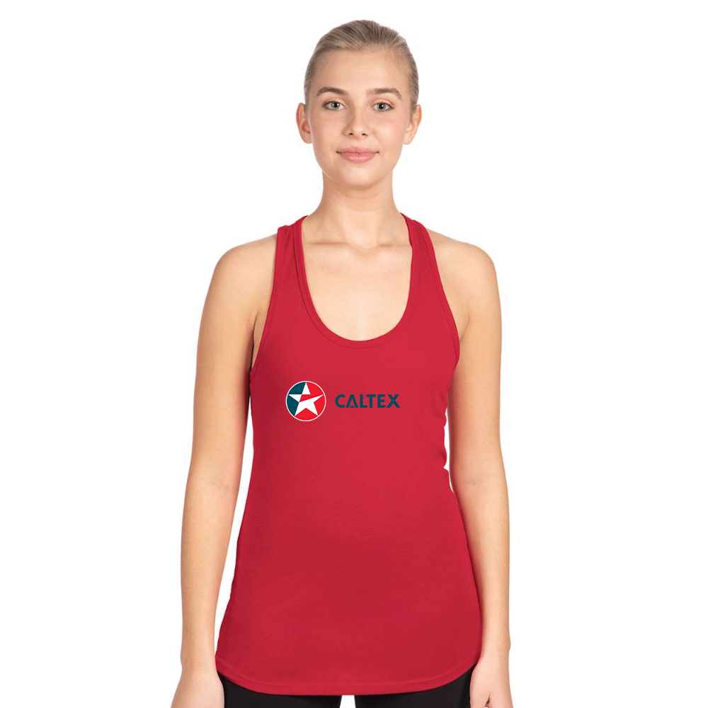 Women's  Caltex Gas Station  Next Level Ideal Racerback Tank