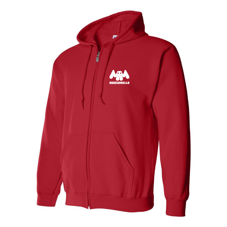 Men's  Marshmello Logo Zipper Hoodie