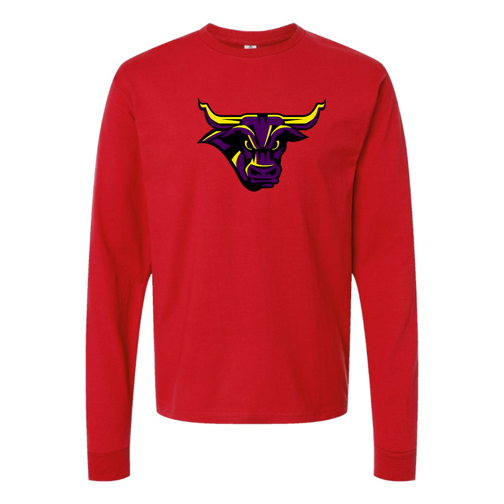 Men's Minnesota State Mavericks  Logo Cotton Long Sleeve T-Shirt