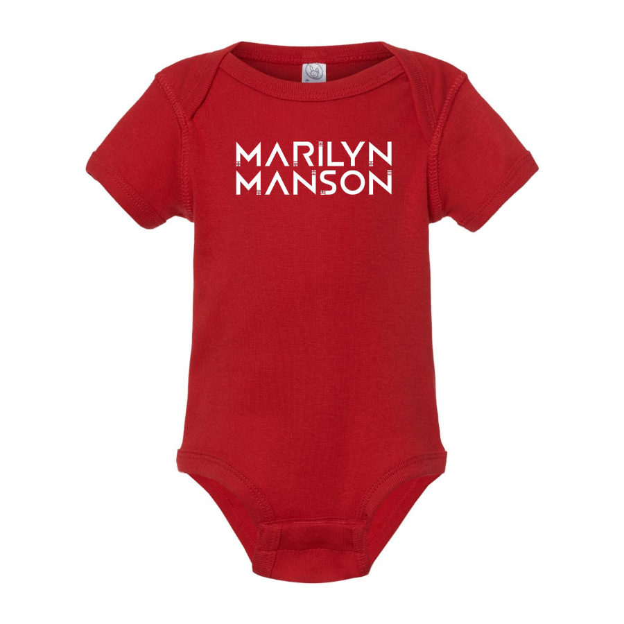 Marilyn Manson Logo Baby Onesie Romper