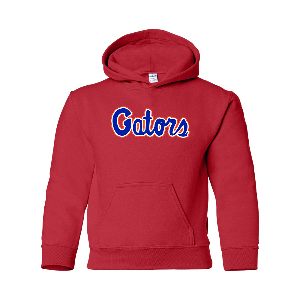 Youth   Florida Gators Script  Gildan Heavy Blend  Hooded Sweatshirt