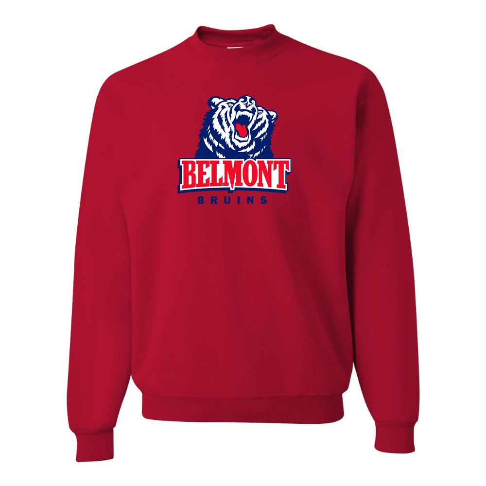 Men's Belmont Bruins JERZEES NuBlend Crewneck Sweatshirt