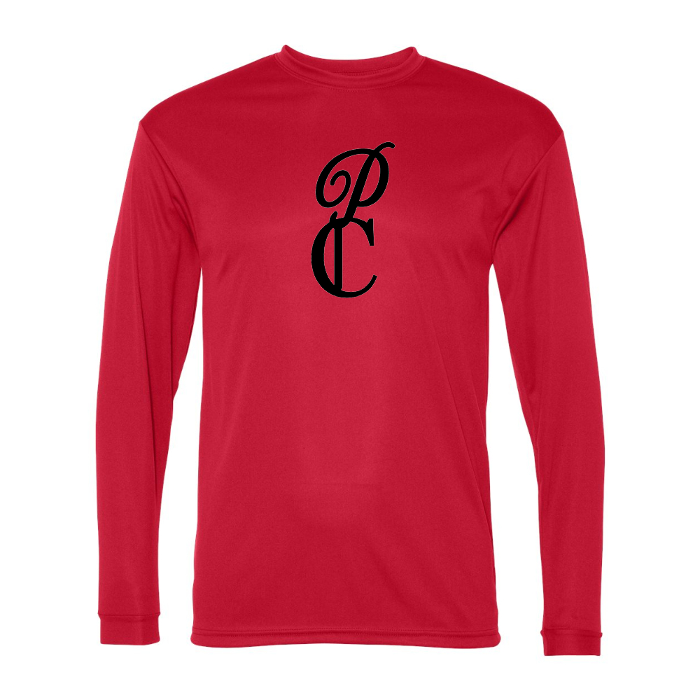 Men's P & C Black   Performance Long Sleeve T-Shirt