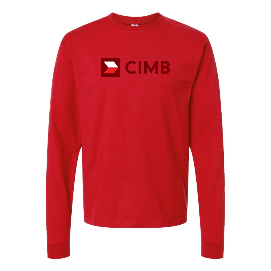 Men's CIMB  Logo Cotton Long Sleeve T-Shirt